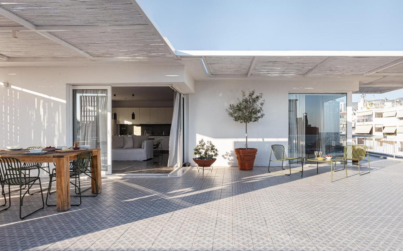 Sea View Beach Penthouse - Athens Coast Exteriör bild
