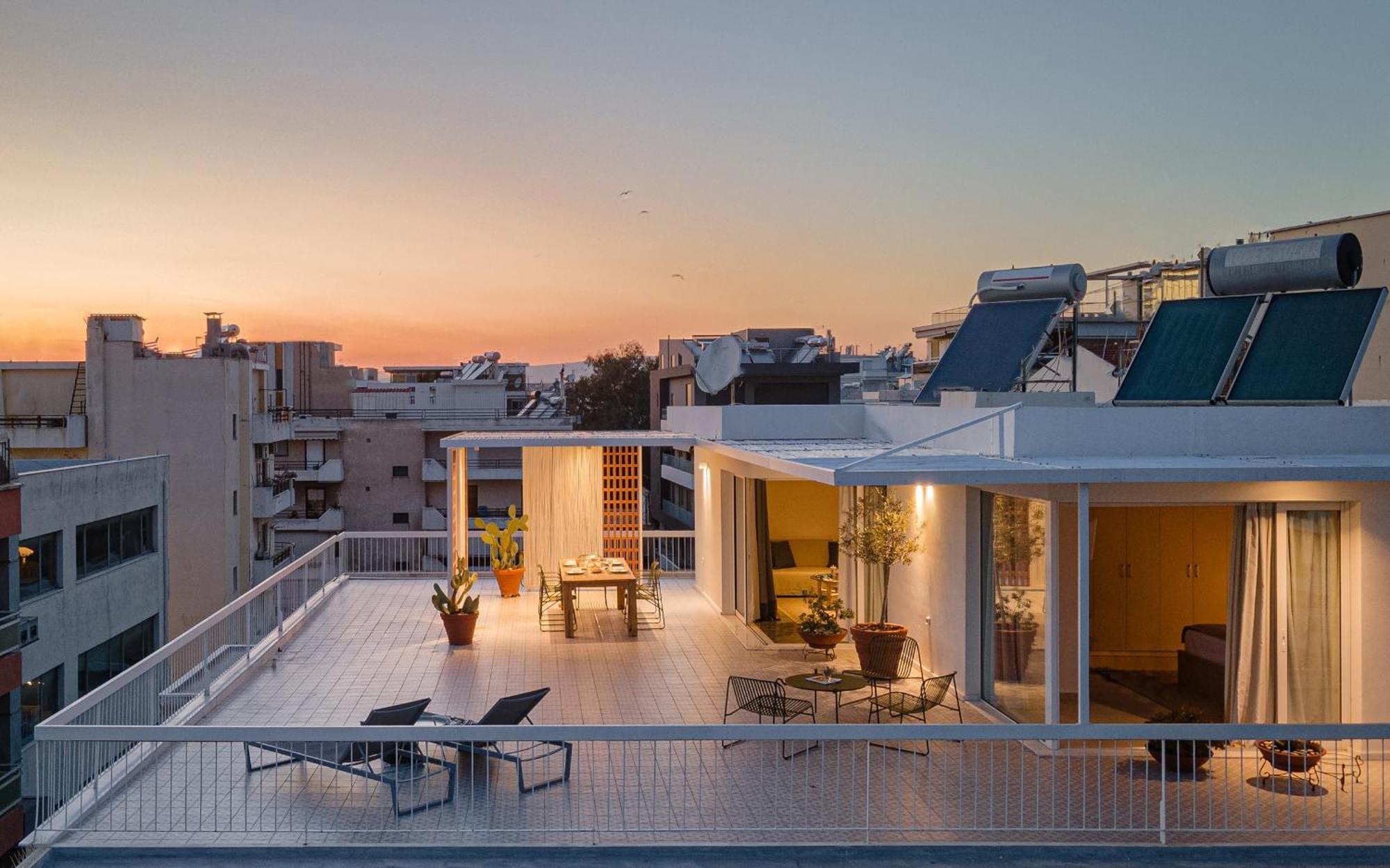 Sea View Beach Penthouse - Athens Coast Exteriör bild